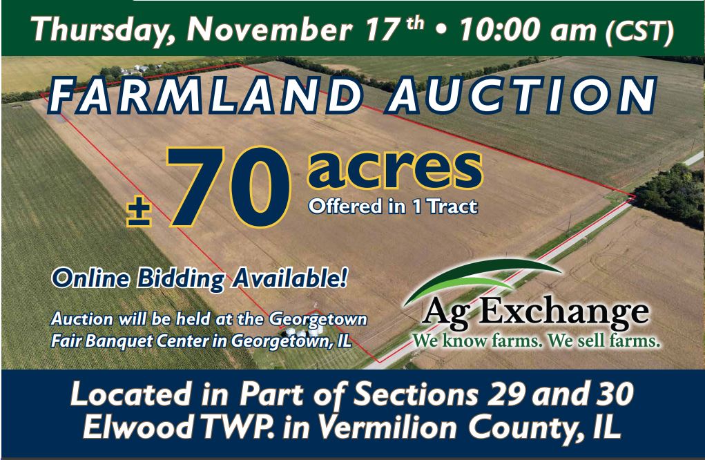 Auction Acres Elwood Twp Vermilion County Il Nov Th